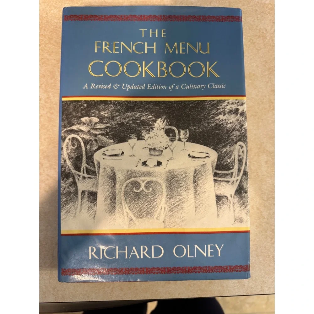 The French Menu Cookbook Richard Olney 1985 Revised Hardcover First Print